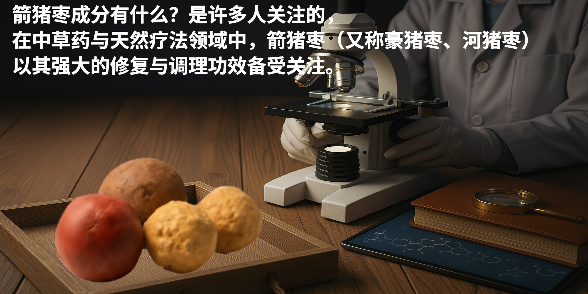 有一小段文字在解释箭猪枣成分有什么？和箭猪枣的图案