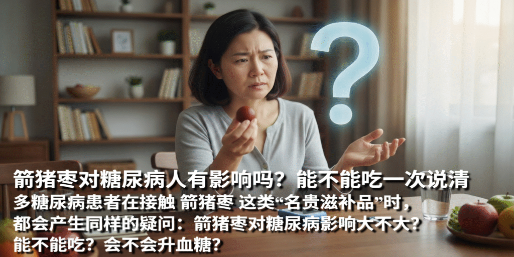箭猪枣对糖尿病人有影响吗？能不能吃一次说清